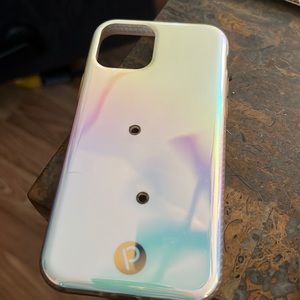 iPhone 11pro loopy case no loop included but you can buy separate on the site